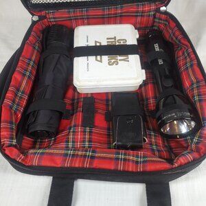 Vintage Chevrolet Suburban Travel OEM Accessories Zipper Bag Flashlight Umbrella